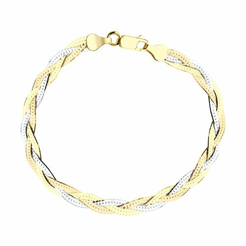 Armband 925 Sterlingsilber Armbandschmuck Vergoldet L. 19 cm Neu Eliteschmuck