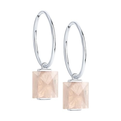 Ohrringe 925 Sterlingsilber Damen Ohrschmuck Quarz Rosa Neu Eliteschmuck