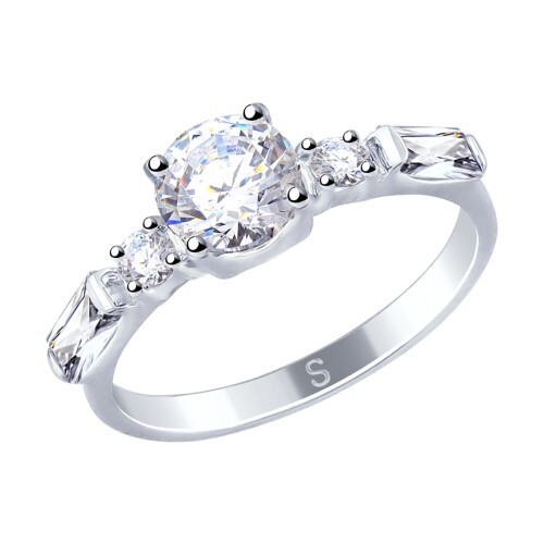Ring Sterlingsilber 925 Damen Echtschmuck Zirkonia Rhodiniert Neu Eliteschmuck 