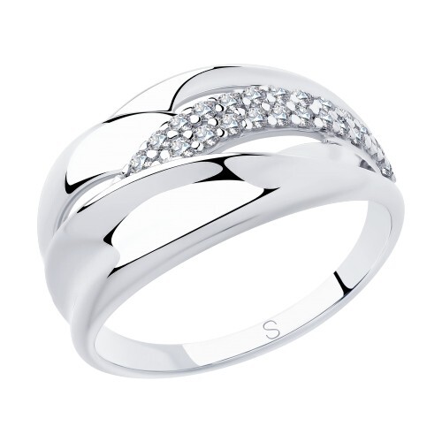 Ring Sterlingsilber 925 Damen Echtschmuck Zirkonia Rhodiniert Neu Eliteschmuck 