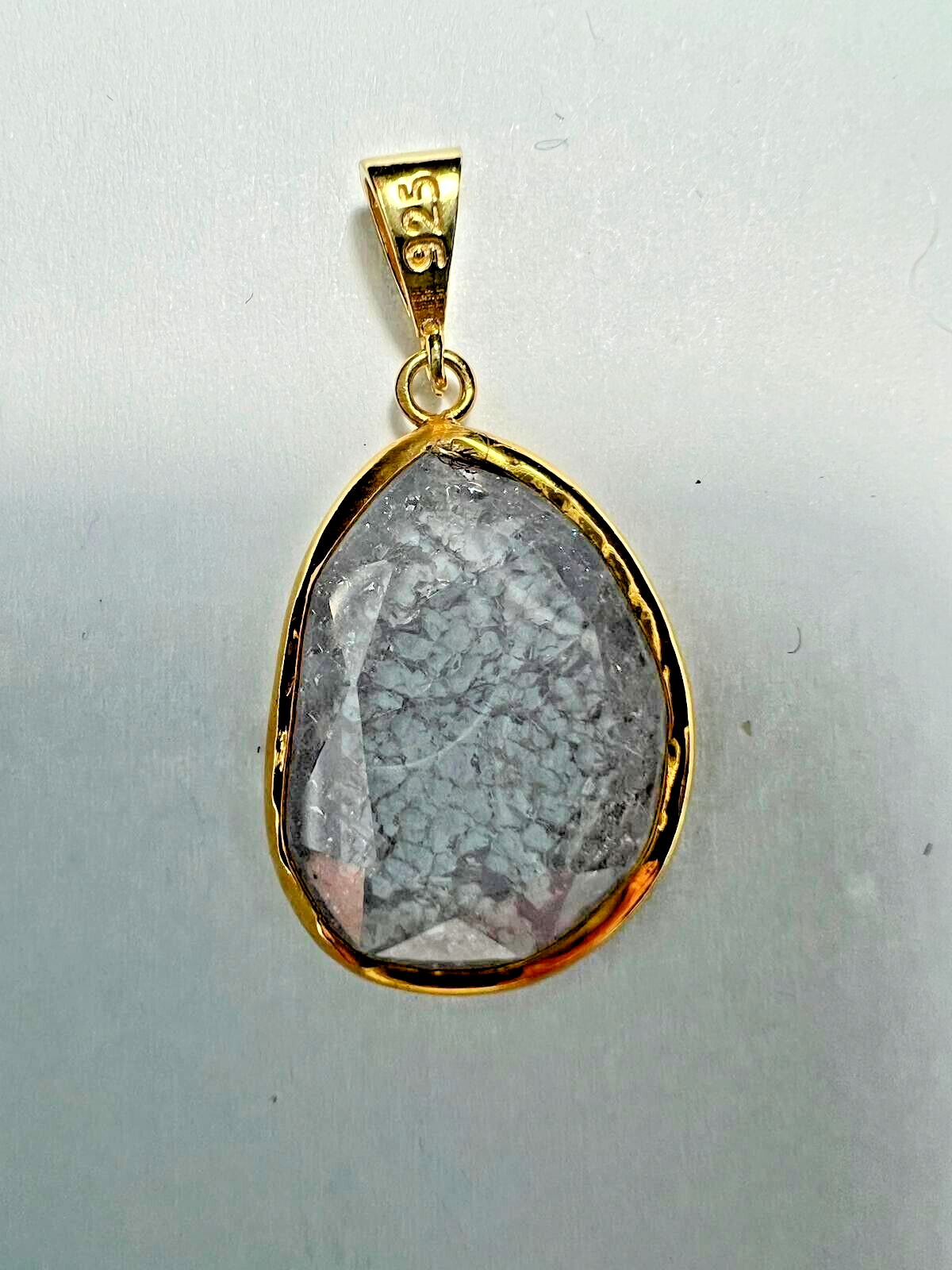 Anhänger 925 Sterlingsilber Damen Echtschmuck Bergkristalle Neu Eliteschmuck