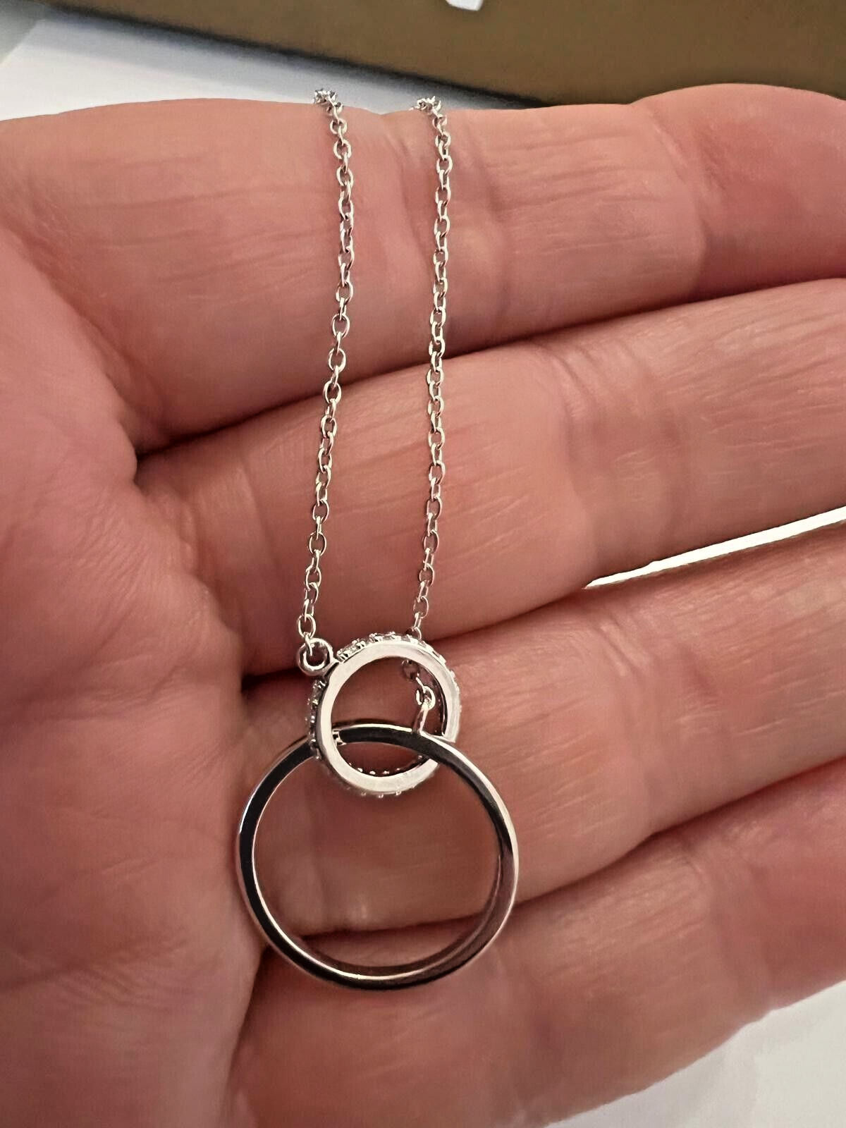 Collier Kette Sterlingsilber 925 Damenschmuck Rhodiniert Neu Eliteschmuck