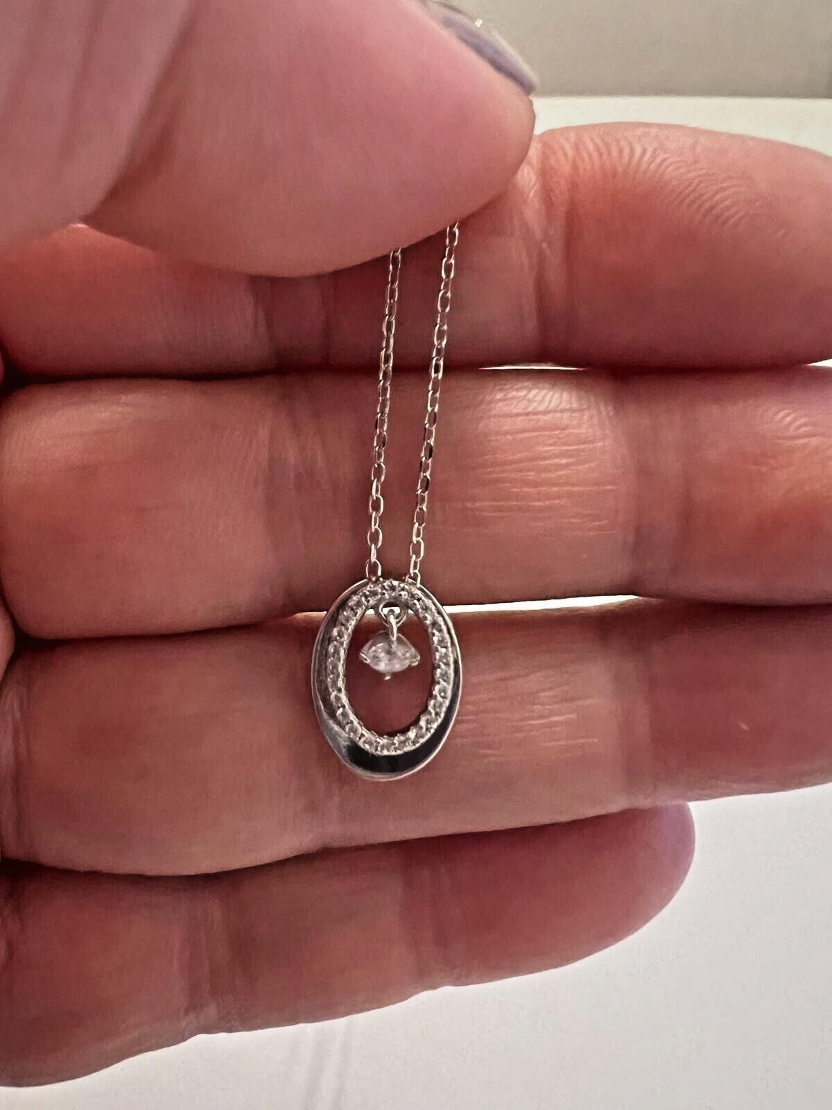 Collier Kette Sterlingsilber 925 Damen Echtschmuck Zirkonia Neu Eliteschmuck