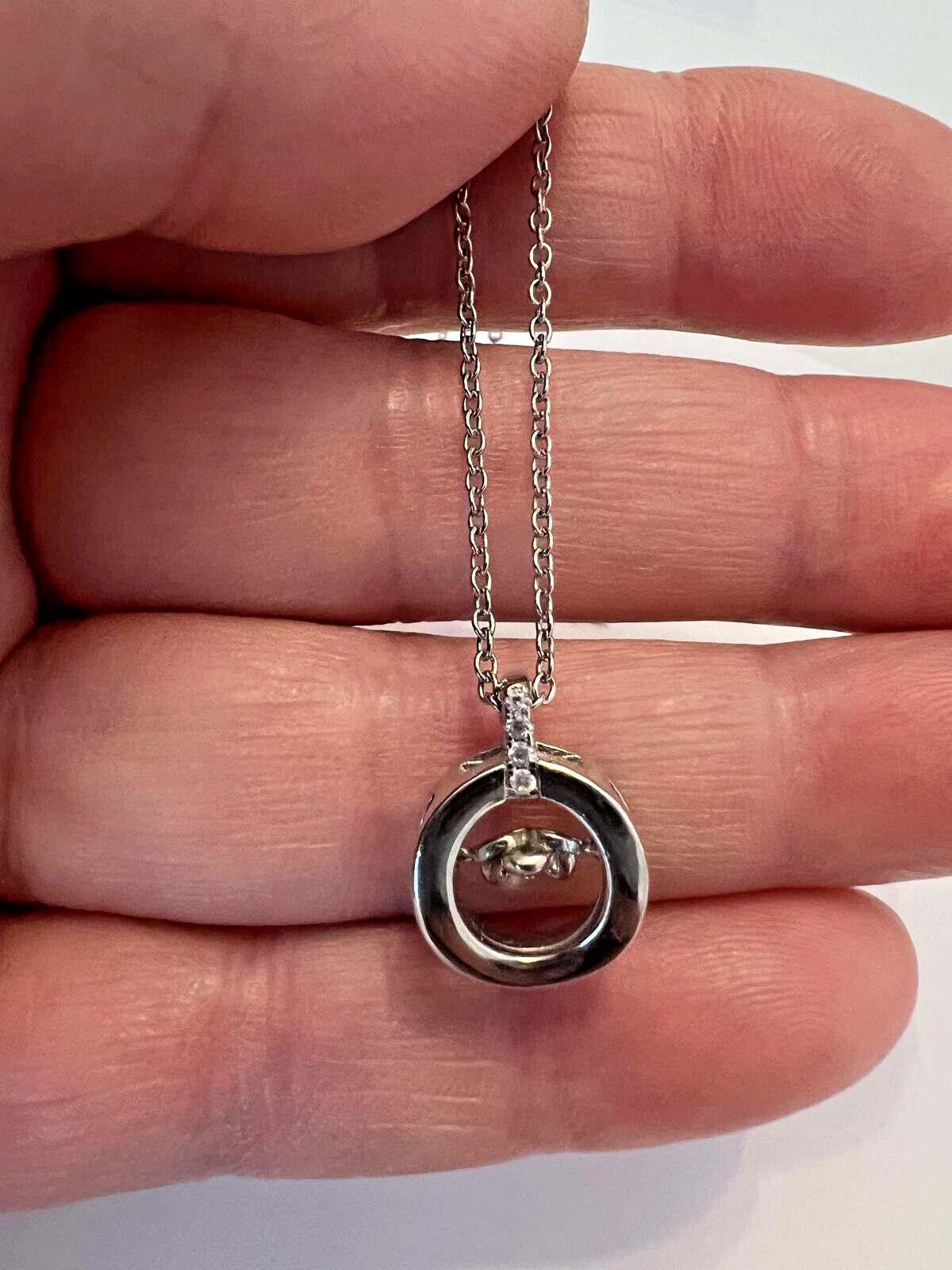 Collier Kette Sterlingsilber 925 Damen Echtschmuck Zirkonia Neu Eliteschmuck