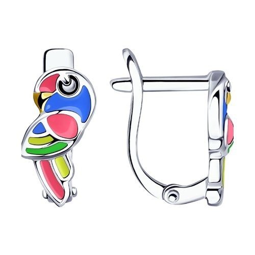 Ohrringe 925 Sterlingsilber Kinder Ohrschmuck Emaille Neu Eliteschmuck