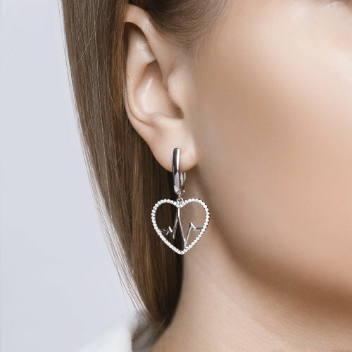 Ohrringe 925 Sterlingsilber Damen Ohrschmuck Zirkonia Rhod. Neu Eliteschmuck gallery