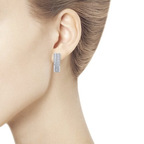 Ohrringe 925 Sterlingsilber Damen Ohrschmuck Zirkonia Neu Eliteschmuck gallery