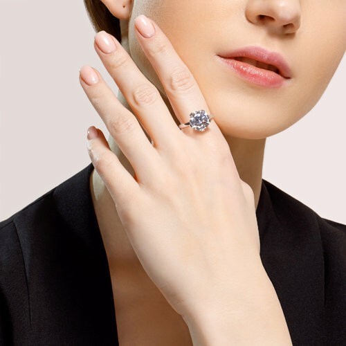 Ring Sterlingsilber 925 Damen Echtschmuck Zirkonia Rhodiniert Neu Eliteschmuck  gallery