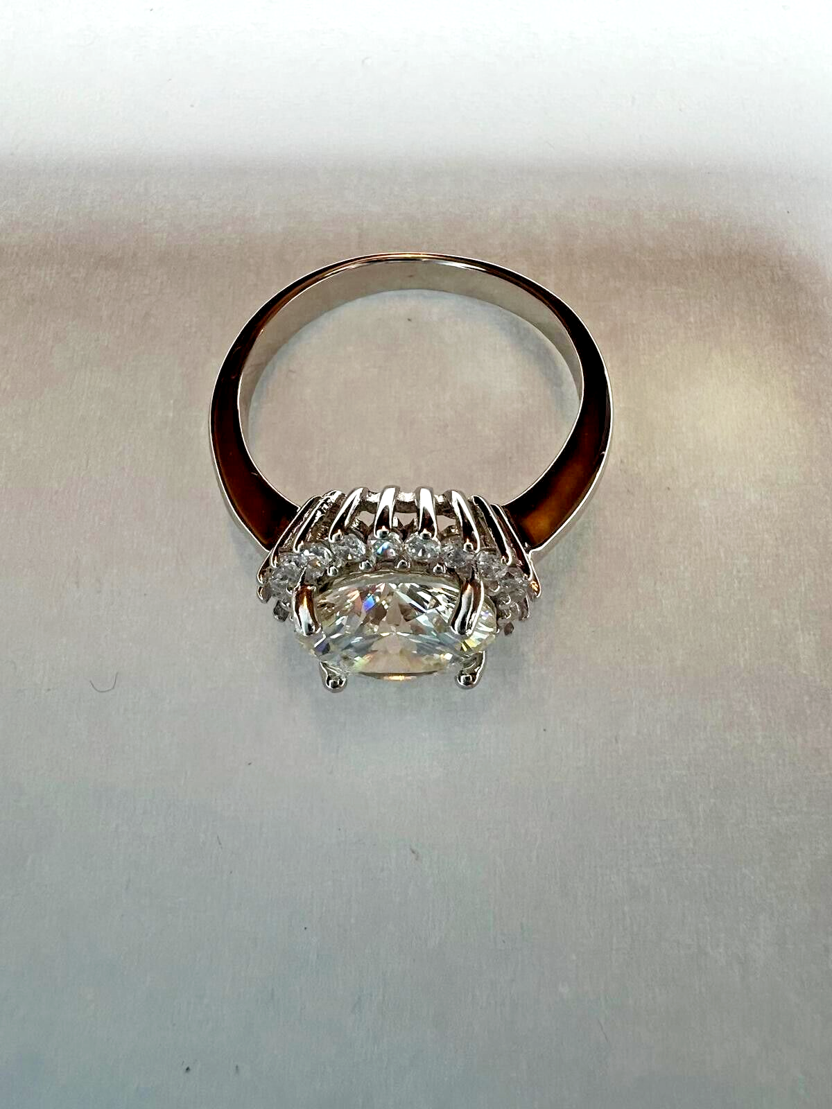 Ring Sterlingsilber 925 Damen Echtschmuck Moissanit Rhodiniert Neu Eliteschmuck gallery