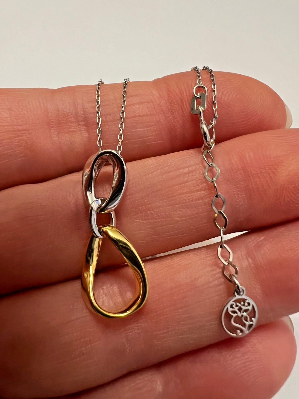 Kette Sterlingsilber 925 Damen Echtschmuck Teilvergoldet Neu Eliteschmuck gallery