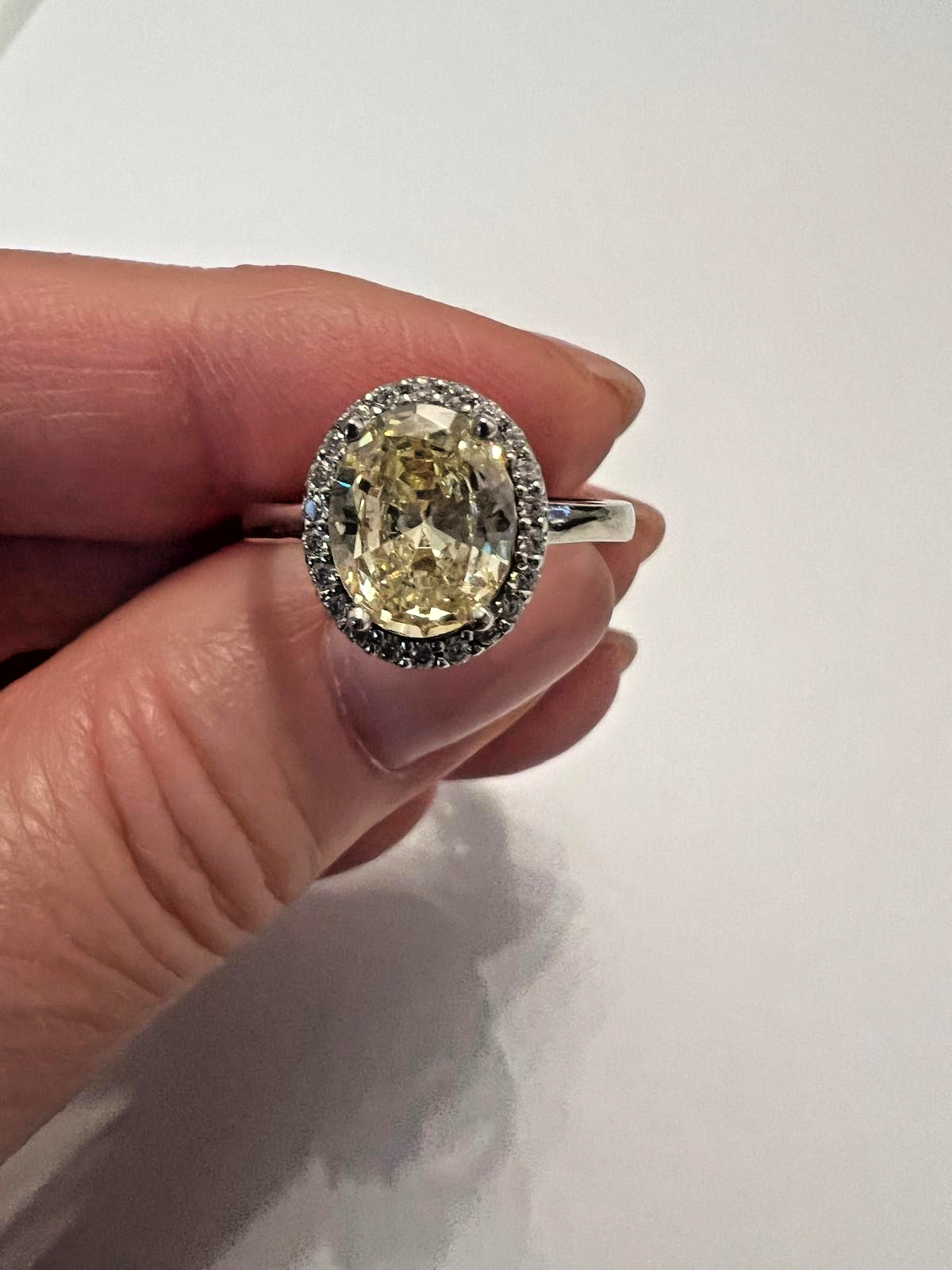 Ring Sterlingsilber 925 Damen Echtschmuck Zirkonia Gelb Neu Eliteschmuck gallery