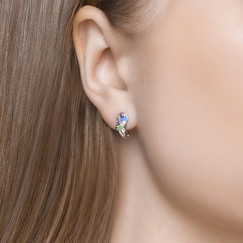 Ohrringe 925 Sterlingsilber Kinder Ohrschmuck Emaille Neu Eliteschmuck gallery